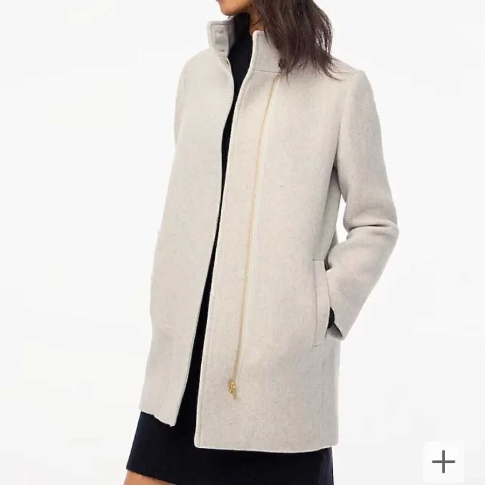 J.Crew Factory Button-neck city coat